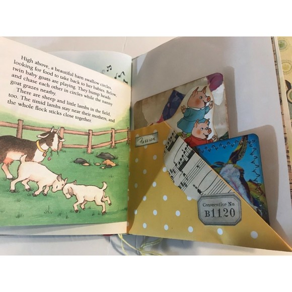 Old MacDonald Had a Farm Little Golden Book Handmade Junk Journal - Picture 6 of 12